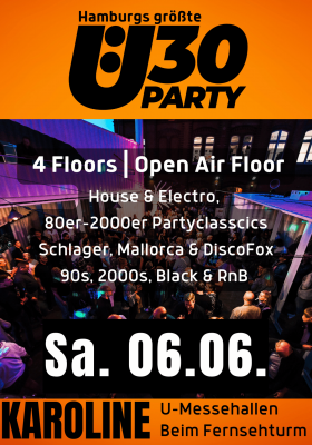 Ü30 Karoline - Homepage Flyer